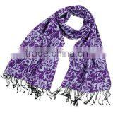 100% Silk Scarf Men Shawl With Tassel thumbnail-1