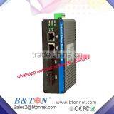 10/100M 2Fiber Port +2Rj45 Etherent to Fiber Optic Converters Industrial Type