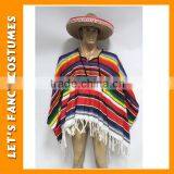 New Design Colorized Knitted Cashmere Adult Poncho PGPF0003 thumbnail-2