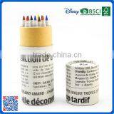 High Quality Recyclable 3.5 Inch Newspaper Color Pencils for Gift