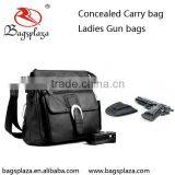 GB006 OEM High Quality Black PU Ladies Gun Locking Crossbody Bag Handbag thumbnail-1
