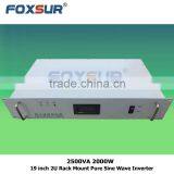 Competitive Price Power System Output 2500VA 2000W 48V dc to 110V ac 19 Inch 2U Rack Mount Inverter Pure Sine Wave thumbnail-1