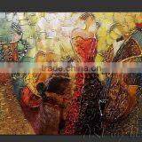 Handmade oil painting abstract woman oil painting