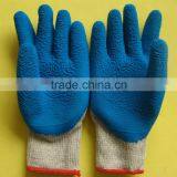10 Guage High Quality Blue Foaming Latex Coated Safety Work Gloves thumbnail-1