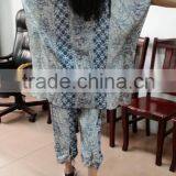 2016 Newest Beach Suit Clothing Designs , Printed Blouse Top With Printed Trousers Pant. thumbnail-3