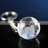 Glass Earth Ball Keyring Crystal Globe Keychain Quality Choice thumbnail-3