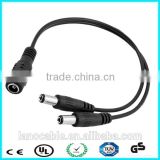5.5x2.1mm female to male dc cable dc power cable splitter
