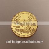 1 oz American gold eagle coin/replica tungsten gold plated coin from China