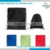 Promotional Custom Cheap Waterproof Polyester Fabric High Quality Drawstring Backpack Custom thumbnail-1