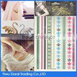 Body Metallic Temporary Bracelet Tatoo/ Gold Chain Metallic Tattoo Stickers for Hands Quality Choice thumbnail-4
