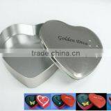 Heart Shaped Jewelry Tin Box