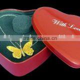 Heart-shaped Tin Box for Pack Gift & Craft