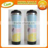 400ml Stainless Steel Insert Coffee Mugs PP Outer Car Mug thumbnail-1