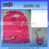 190T Polyester Logo Printed Folding Tote Bag