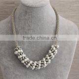 2016 Hot Selling Fashion Jewelry Beads Necklace Gold Plated Necklace With Beautiful Pearl thumbnail-3