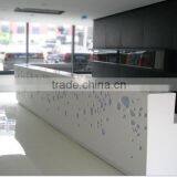 Solid Surface Office Reception Counter Desk,Composite Acrylic Counter Desk, Solid Surface