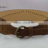 Ladies PU Leather Waist Tassel Rivet Belt for Women thumbnail-3