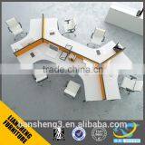 Office New Design Various Color Selection 4 Seater Office Computer Desk With Drawers thumbnail-5