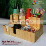 Custom-made Disassembly Acrylic Coffee Cup/ Lid /straw/sugar Ball/stir/napkin Paper Towel Dispenser Coffee Condiment Organizer thumbnail-3