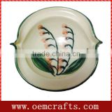 Personalized ceramic chip & dip bowl