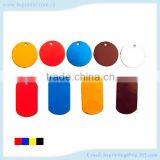 Aluminium Round Color Dog Tags