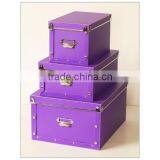 PP Storage Box, Made of High-quality PP, Light Purple thumbnail-1