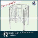 Metal Chrome Wire Display Rack for Supermarket/shopping Basket thumbnail-1