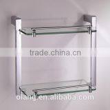 Bathroom Accessories - Glass Wall Shelf / Chrome Wall Shelves