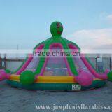 Octopus Jumping House With Toddler Obstacle Course Inside and Inflatable Climbing Wall for Kids