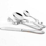High-grade Cutlery 24Pcs Stainless Steel Flatware Colorful Cutlery Dinner Spoon Gold Plated Cutlery Sets Gold C81