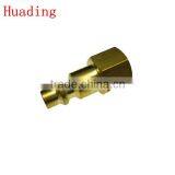 High Quality Brass Material ,NPT ,1/4"female USA Type Air Plug thumbnail-1