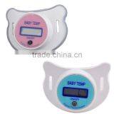 Portable Digital LCD Pacifier Thermometer Baby Nipple Soft Safe Mouth Nipple Temperature Pacifier Chain Clip Holder VCI24 P20 thumbnail-5