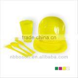 6pcs Plastic Dinnerware Sets thumbnail-1