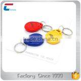 China Manufacturer Custom Design Contactless Writable RFID ABS Keychain Key Fob With Rings thumbnail-6