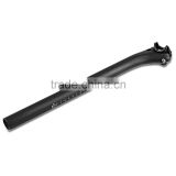 400mm Length Top Super Carbon Bicycle Seat Post With screws Saddle Pole 31.6 / 27.2mm Post Diameter