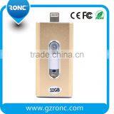 Custom Logo 2.0 Otg 3 in 1 128g USB Flash Drive for IPhone and Android PC