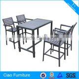 Bar Furntiure Plastic-wood High Table And Chair thumbnail-1