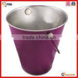 Tin Metal Lid Bucket