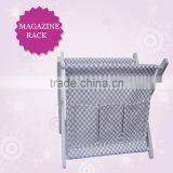 Customed Color and Size Paulownia Wooden Magazine Rack, Newspaper Basket, Magazine File/spice Rack thumbnail-4