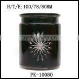 China Traditional Hand Cut Black Glass Candle Tumbler and Cup thumbnail-6