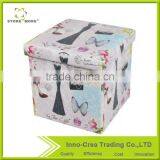 Hot Sale Latest Design PVC Printing Small Ottomans thumbnail-4