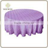 Purple Pintuck Taffeta Tablecloth