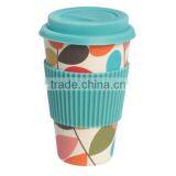 Beautiful Biodegradable Christmas Bamboo Cup 400ml thumbnail-2
