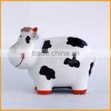 Lovely cheap resin cow piggy coin bank for kids