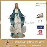 18 Inch Home Decoration Resin Craft Religious Items Virgin Mary Statues thumbnail-2
