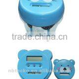 Plastic Cat Face Digital Coin Bank/coin Counting Money Box thumbnail-1