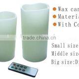 Decorative Remote Controlled Plastic Flameless 3pcs Battery Operated Led Candle Set thumbnail-1