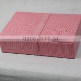 Pink Faux Leather Travel Jewelry Box Organizer Display Storage Case for Rings Earrings Necklace With Mirror thumbnail-2