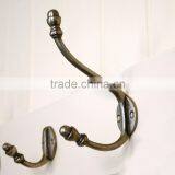 Brass Plated Metal Wall Hooks Hangers thumbnail-1