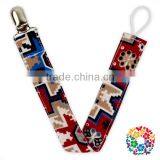 New Arrival Baby Boys Cheap Pacifier Clips Teething Sooner Holder Cotton Pacifier Holder Clip thumbnail-4